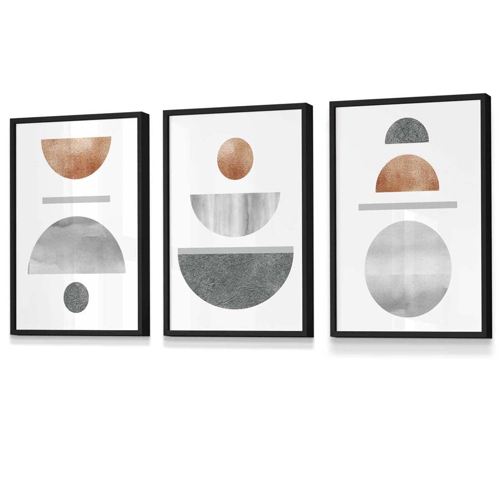 Geometric Art Set 3-Piece Abstract Design 0