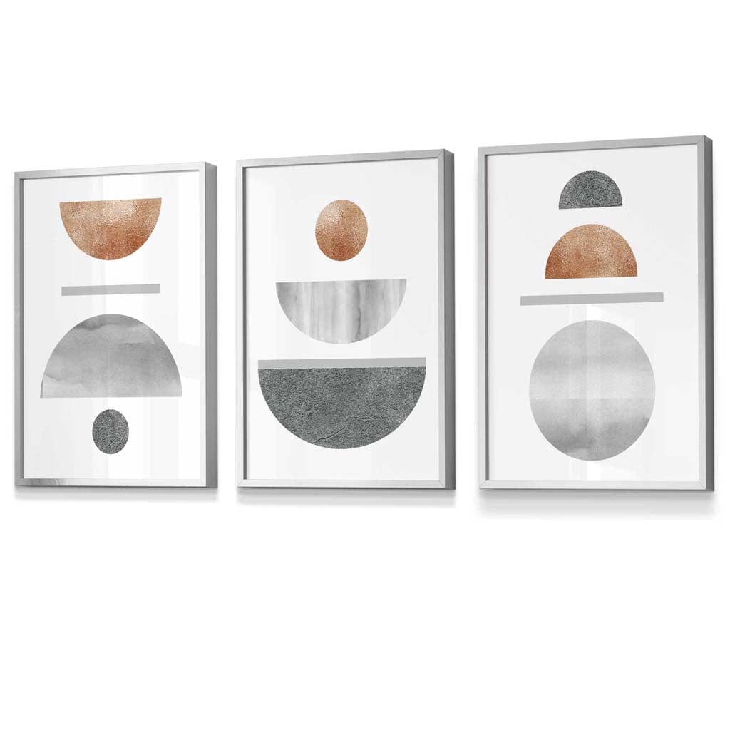 Geometric Art Set 3-Piece Abstract Design 2
