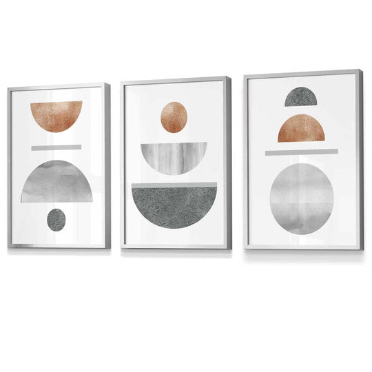 Geometric Art Set 3-Piece Abstract Design 2