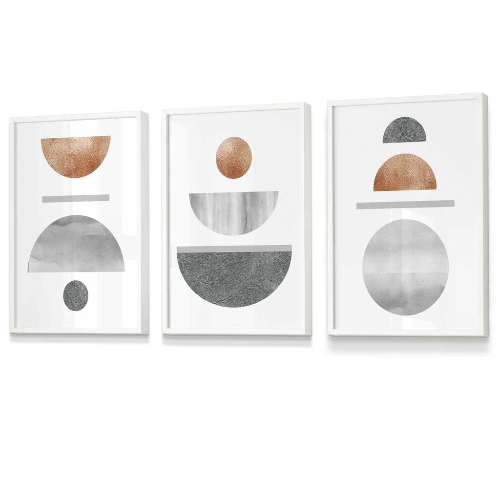 Geometric Art Set 3-Piece Abstract Design 3