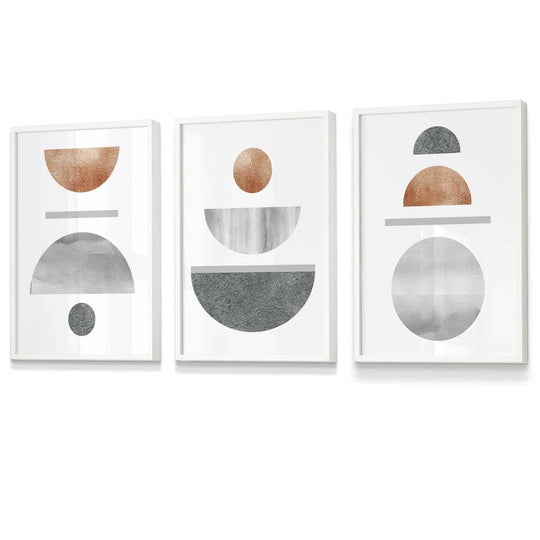 Geometric Art Set 3-Piece Abstract Design 3
