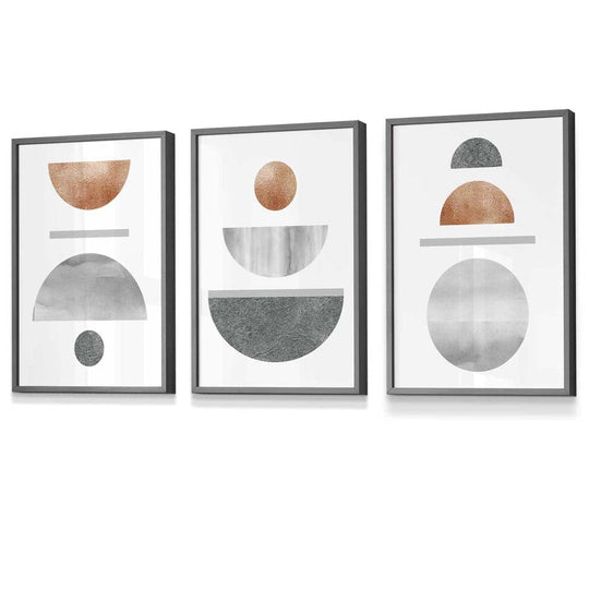 Geometric Art Set 3-Piece Abstract Design 4