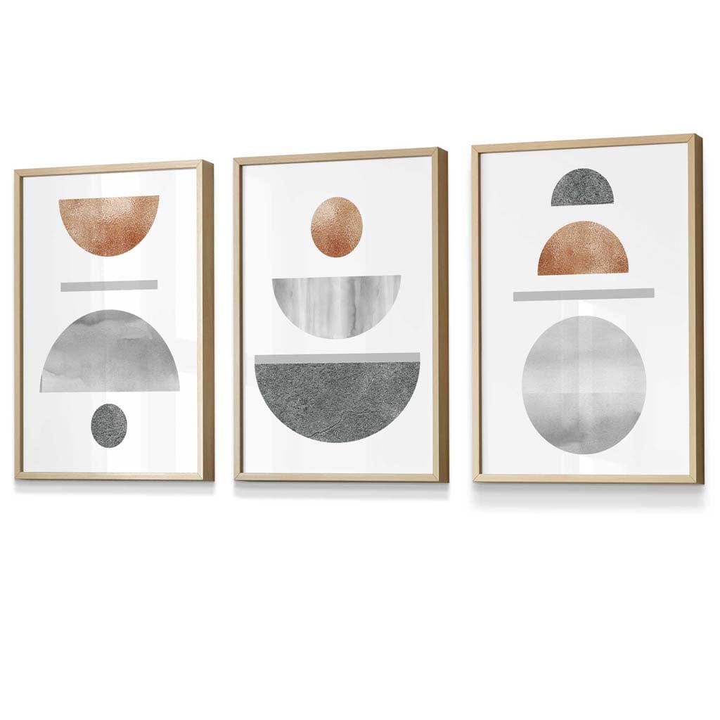 Geometric Art Set 3-Piece Abstract Design 6