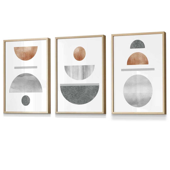 Geometric Art Set 3-Piece Abstract Design 6