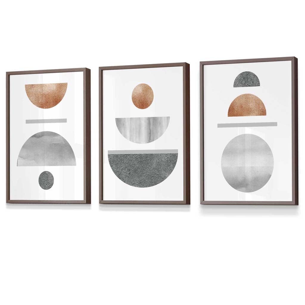 Geometric Art Set 3-Piece Abstract Design 7