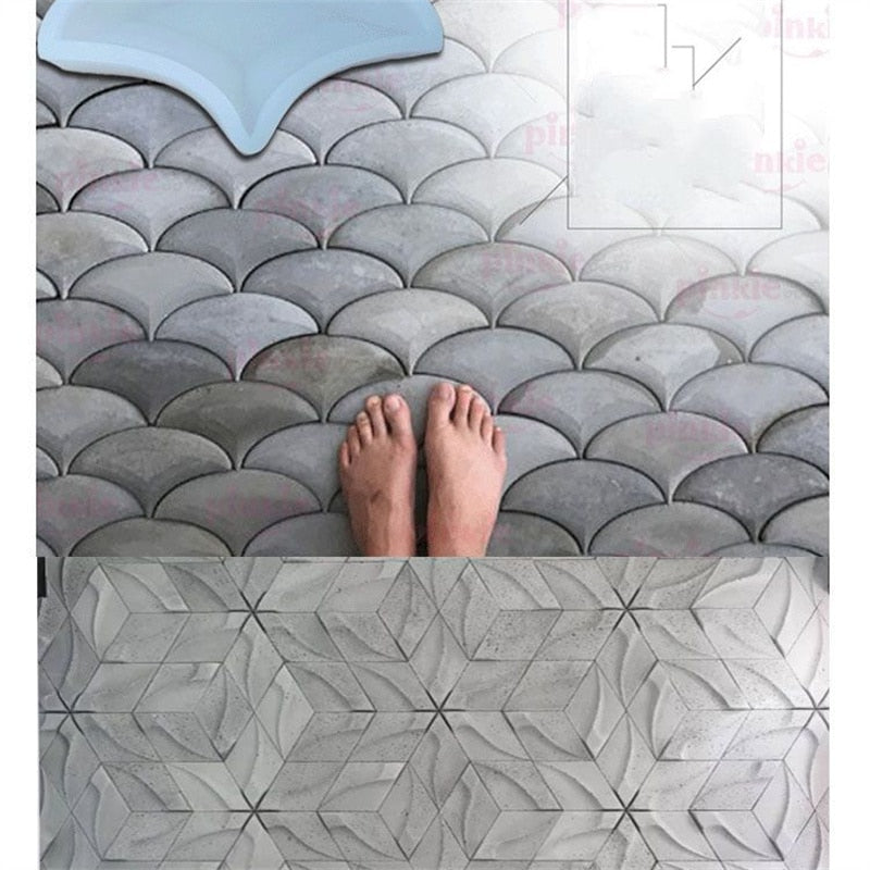 Geometrinen Lattiamuotti Silikonista 1