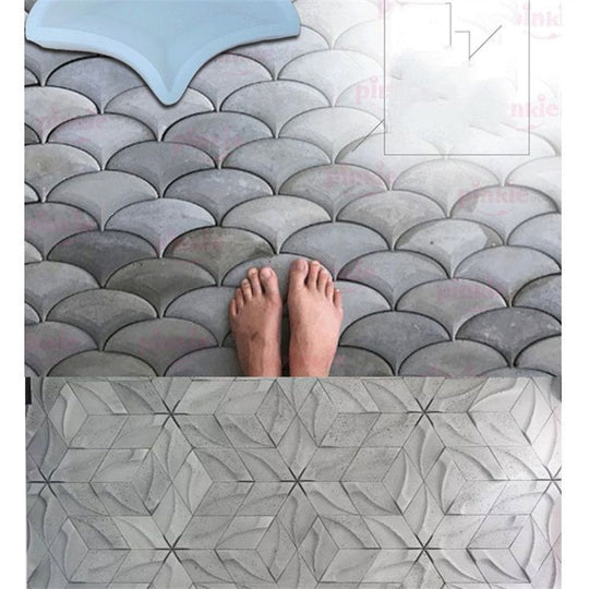 Geometrinen Lattiamuotti Silikonista 1