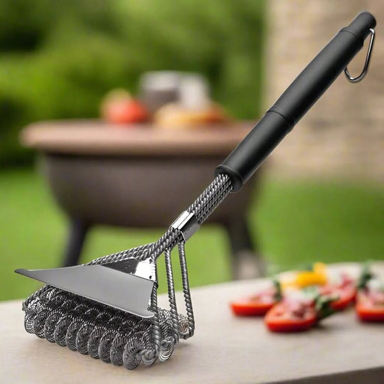 Grillauksen Puhdistusharja Ergonomisella Kahvalla 0