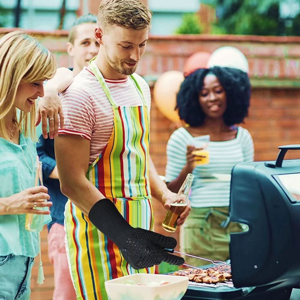 Grillauksen Suojakäsineet Erittäin Lämmönkestävät 2