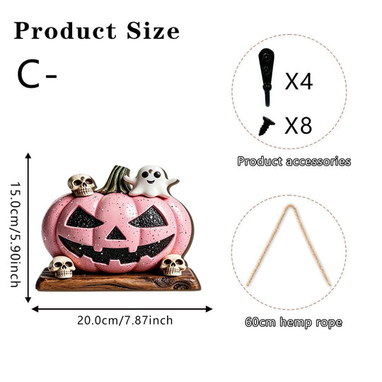 Halloween-koristehahmo Noita-aiheinen Sisustuselementti 8