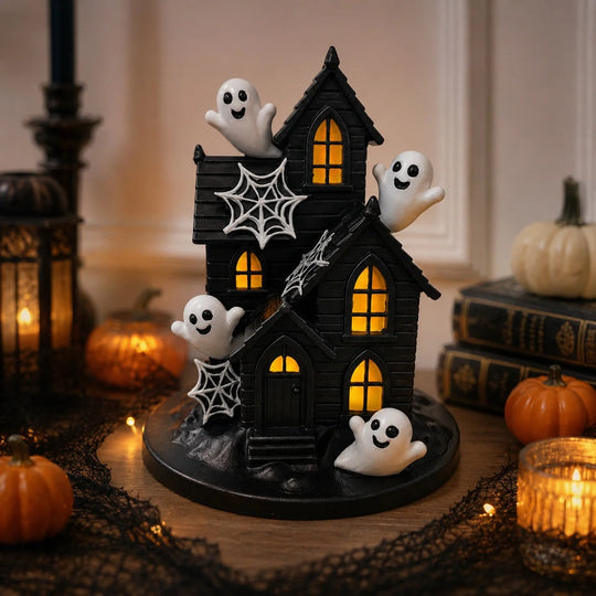 Halloween-koristustalo Aavemaisella Tunnelmalla 1