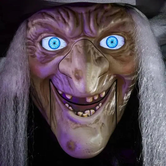 Halloweenin Pelottava Lentävä Noita Koriste 2