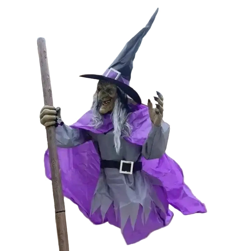 Halloweenin Pelottava Lentävä Noita Koriste 3