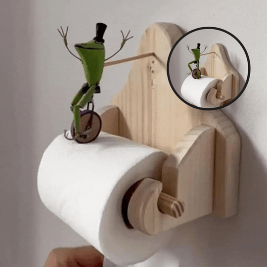Hauska WC-paperin pidike Sammakko Ajelijana 0