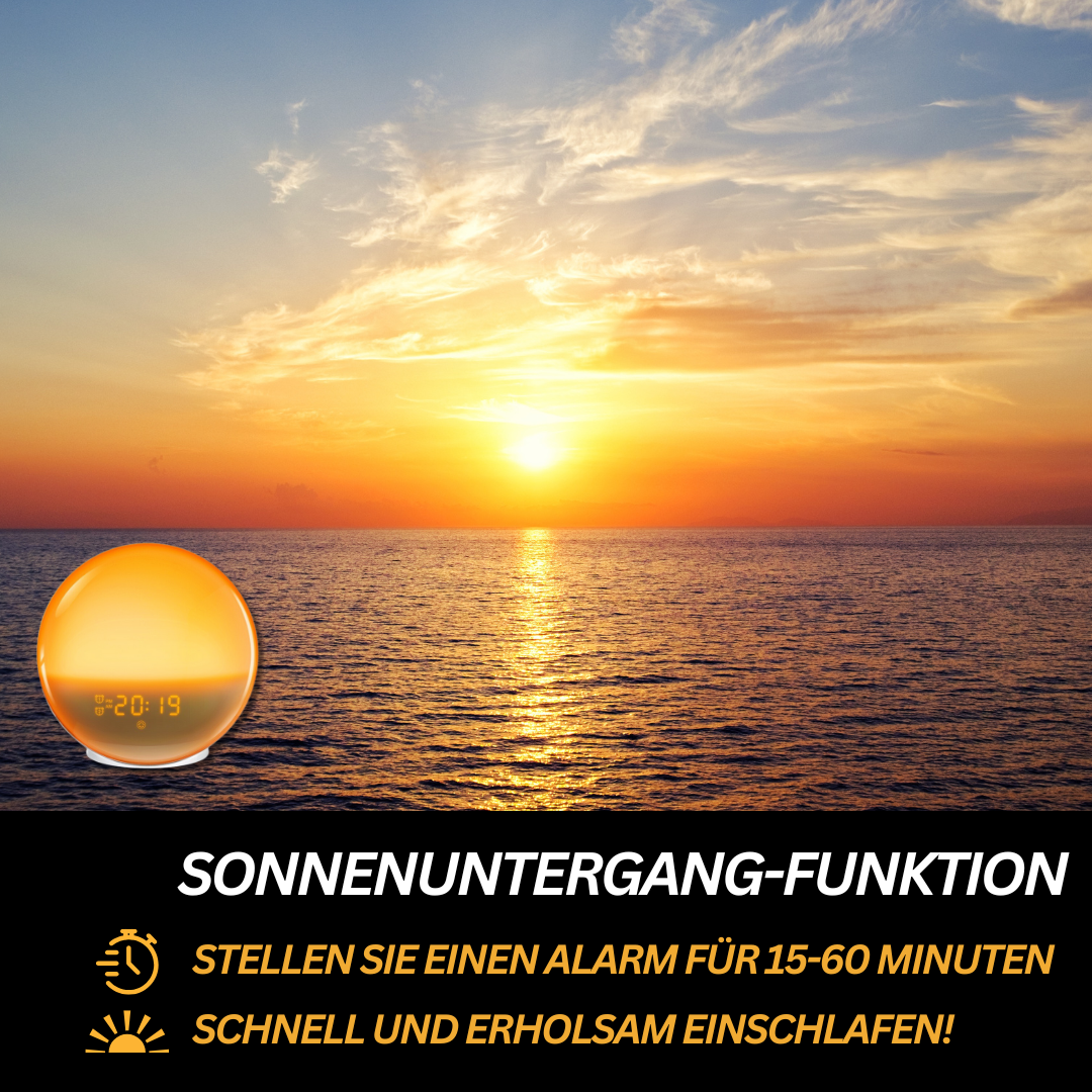 Herätysvalo Kelloradio Innovatiivisella Auringonnoususimulaatiolla 3