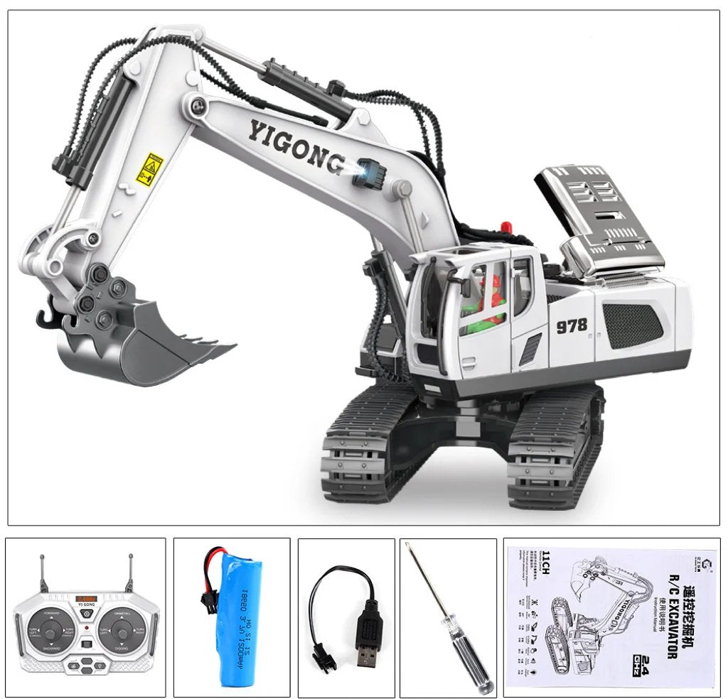 Hydraulinen Täysmetallikaivukone 1:14 RTR 6