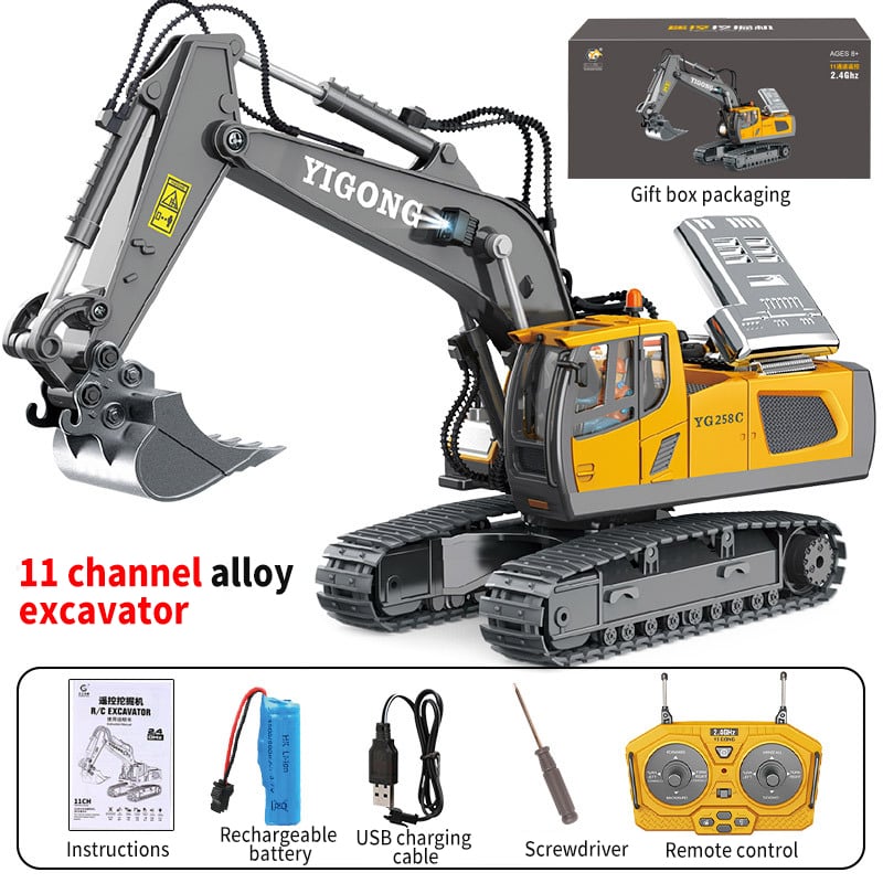 Hydraulinen Täysmetallikaivukone 1:14 RTR 7