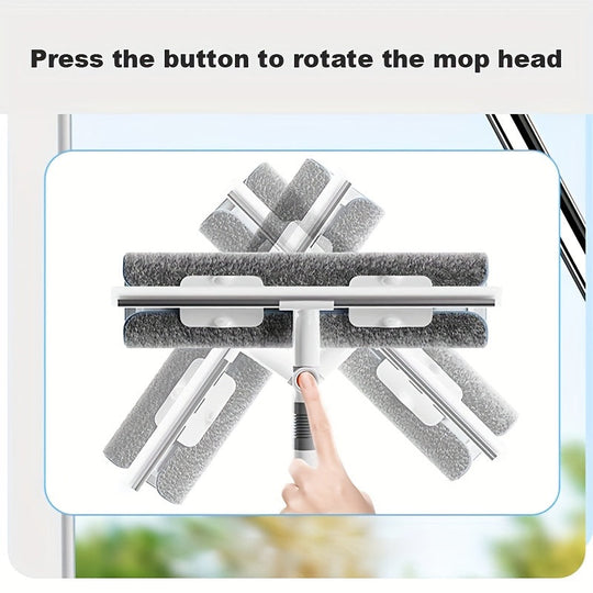 Ikkunan- ja lasinpuhdistusaine 2-in-1 Pyörivällä Imupäällä 4