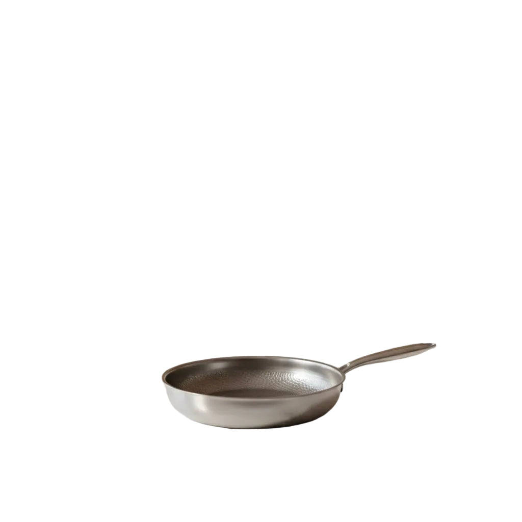 Induktio-yhteensopiva Paistinpannu Vasaralla Muotoiltu Titaaninen Ruokailuun 0