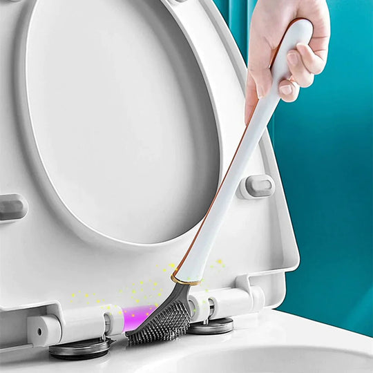 Innovatiivinen Silikoni Wc-Harja Modernilla Seinätelineellä 1