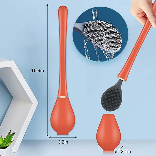 Innovatiivinen Silikoni Wc-Harja Modernilla Seinätelineellä 4