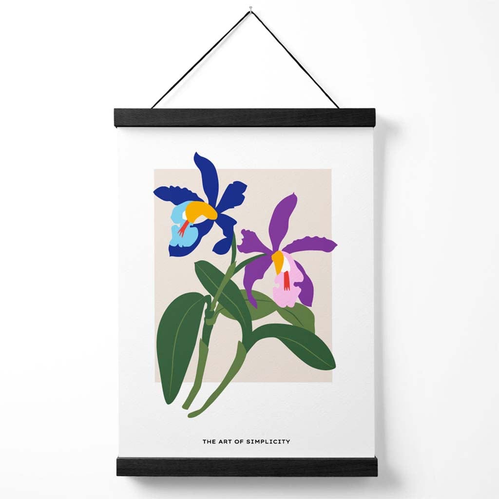 Iris-kukkajuliste Sininen ja Violetti 0