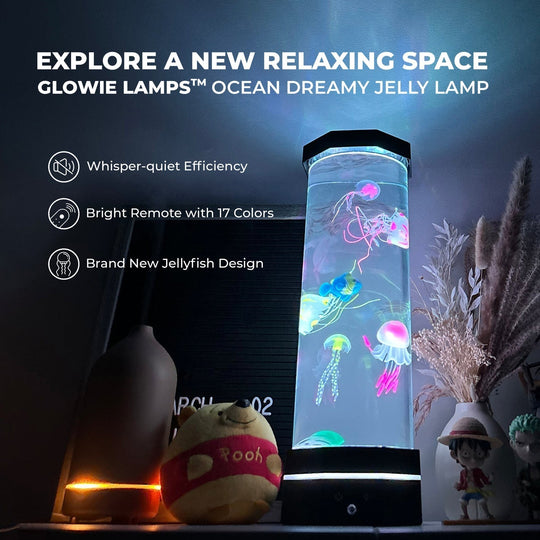 Jellyfish Aquarium -pöytälamppu Moderni Muotoilu 5