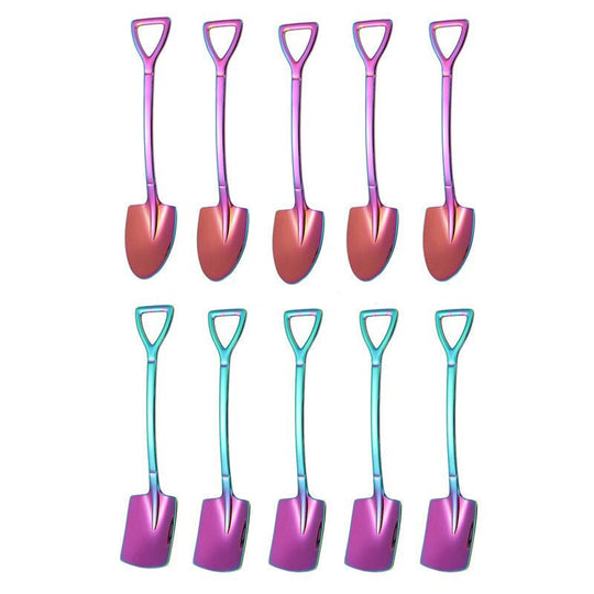 Kahvilusikka Setti 10 Kpl Monikäyttöisiä Lusikoita 8