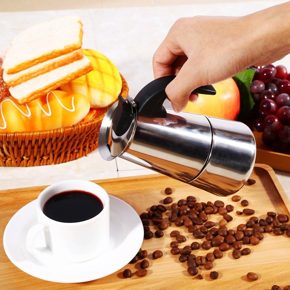 Kahvipannu Mokka Espresso Perkolaattori Tyylikkäällä Muotoilulla 3