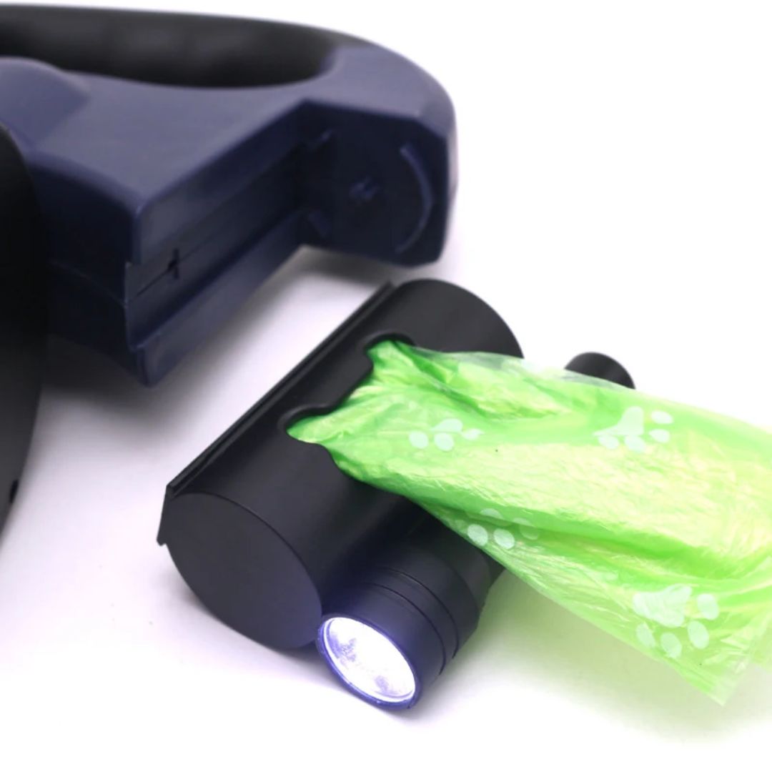 Kaksinkertainen Koiran Talutushihna Taskulampulla 3