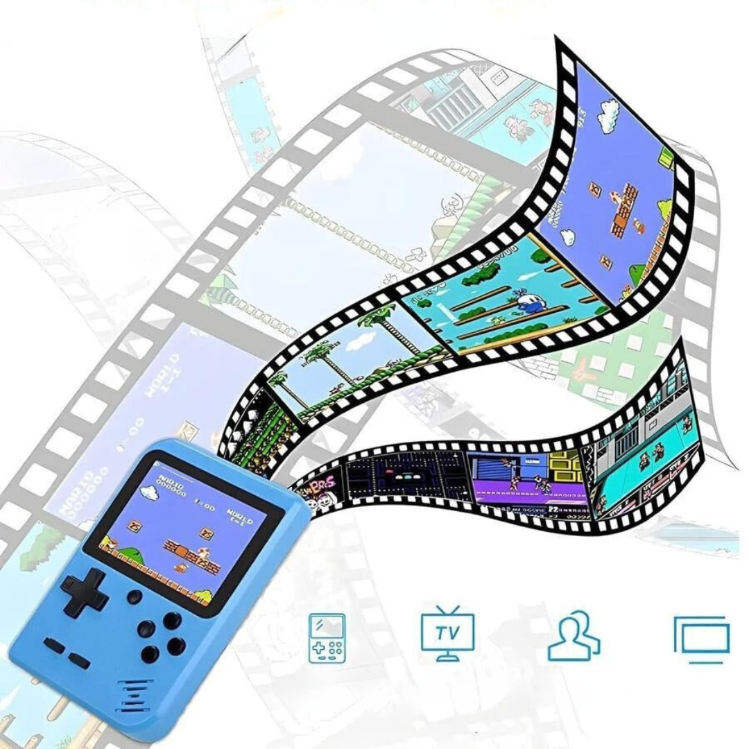 Kämmenkonsoli Retro Pelikonsoli 400 Klassista Peliä 2