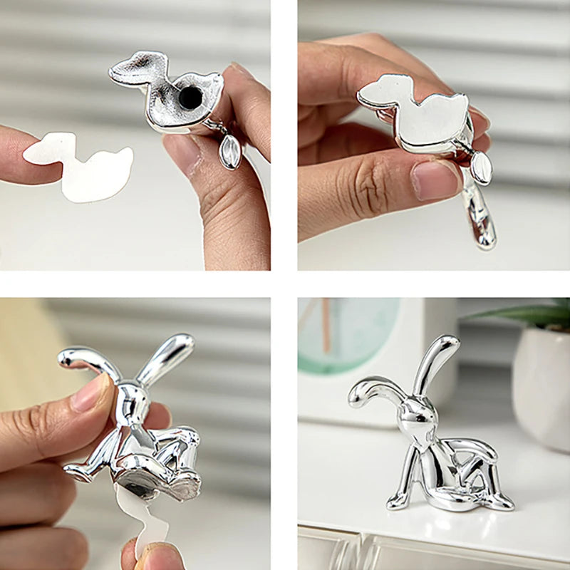 Kanin Hahmo Miniatyyri Auton Sisustukseen 4