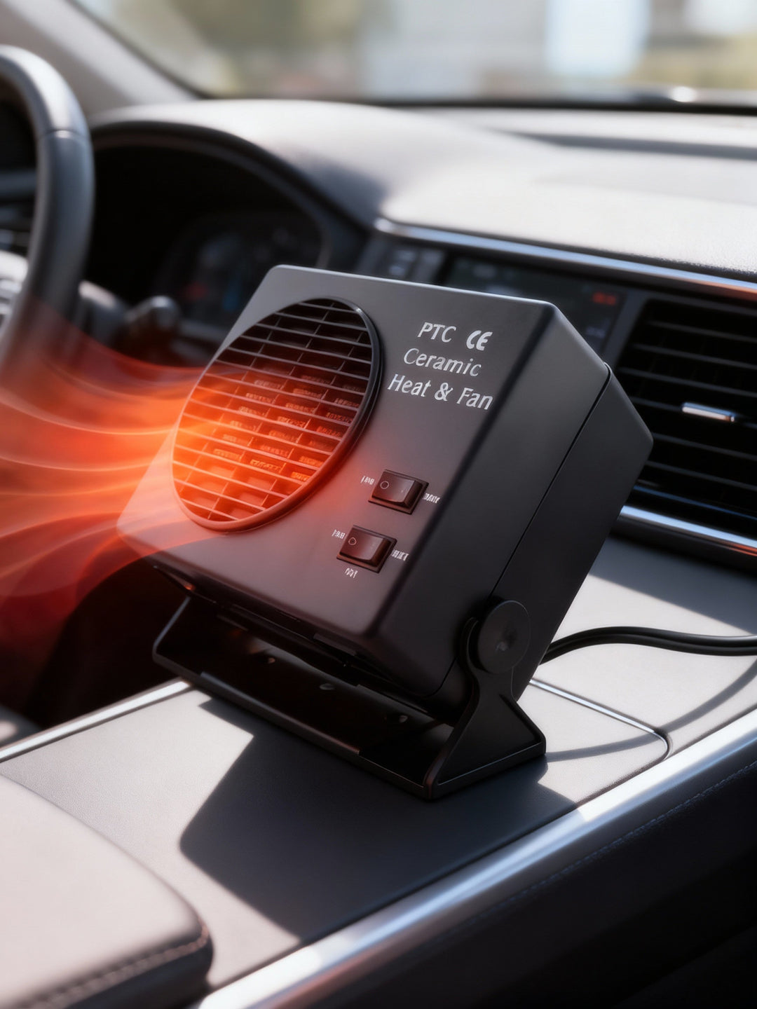Kannettava 12V Autonlämmittimen Tuuletin 0