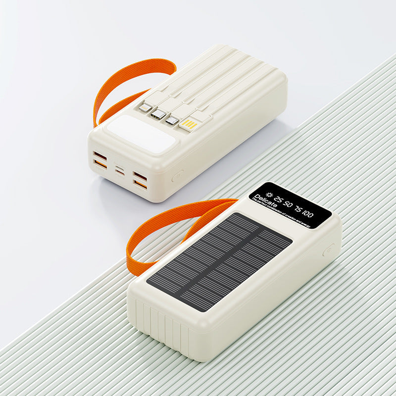 Kannettava Aurinkovoimalla Toimiva Virtapankki Monipuolisilla USB-Portilla 0
