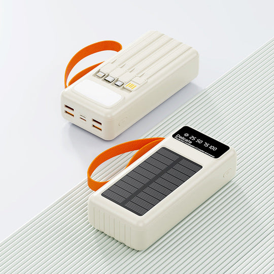 Kannettava Aurinkovoimalla Toimiva Virtapankki Monipuolisilla USB-Portilla 0