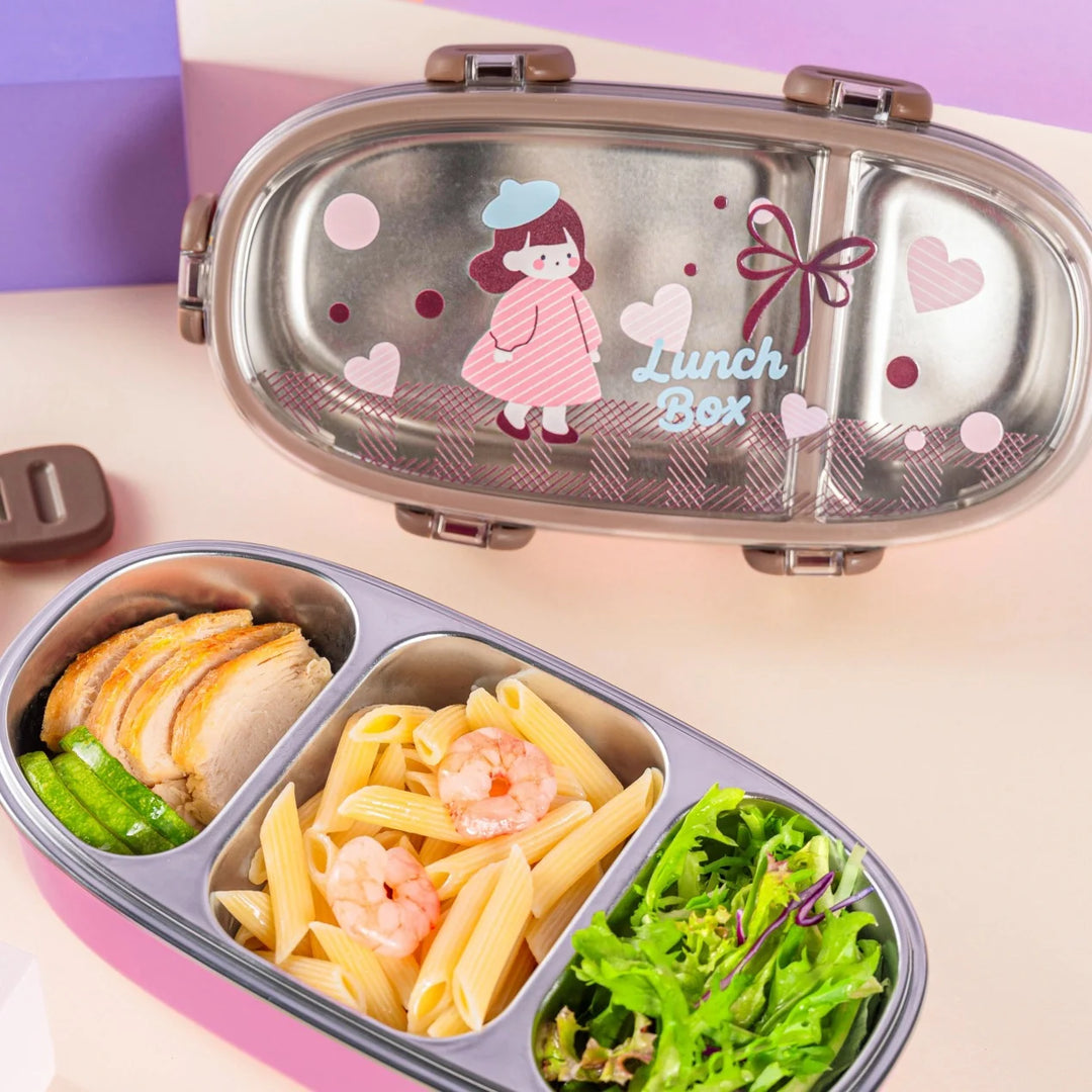 Kannettava Bento-eväsrasia Hauska-teemainen 3