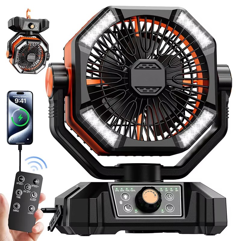 Kannettava Camping Tuuletin Innovatiivisella Turbotekniikalla 0