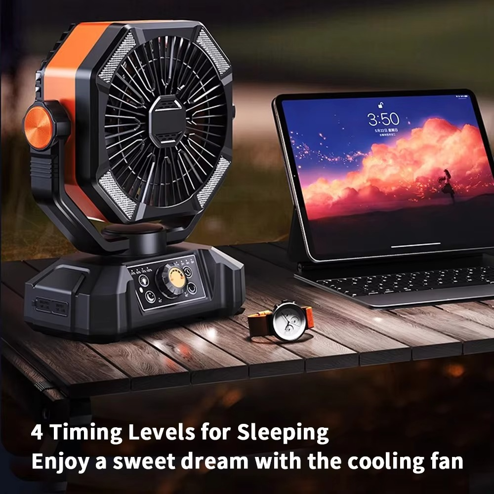 Kannettava Camping Tuuletin Innovatiivisella Turbotekniikalla 1