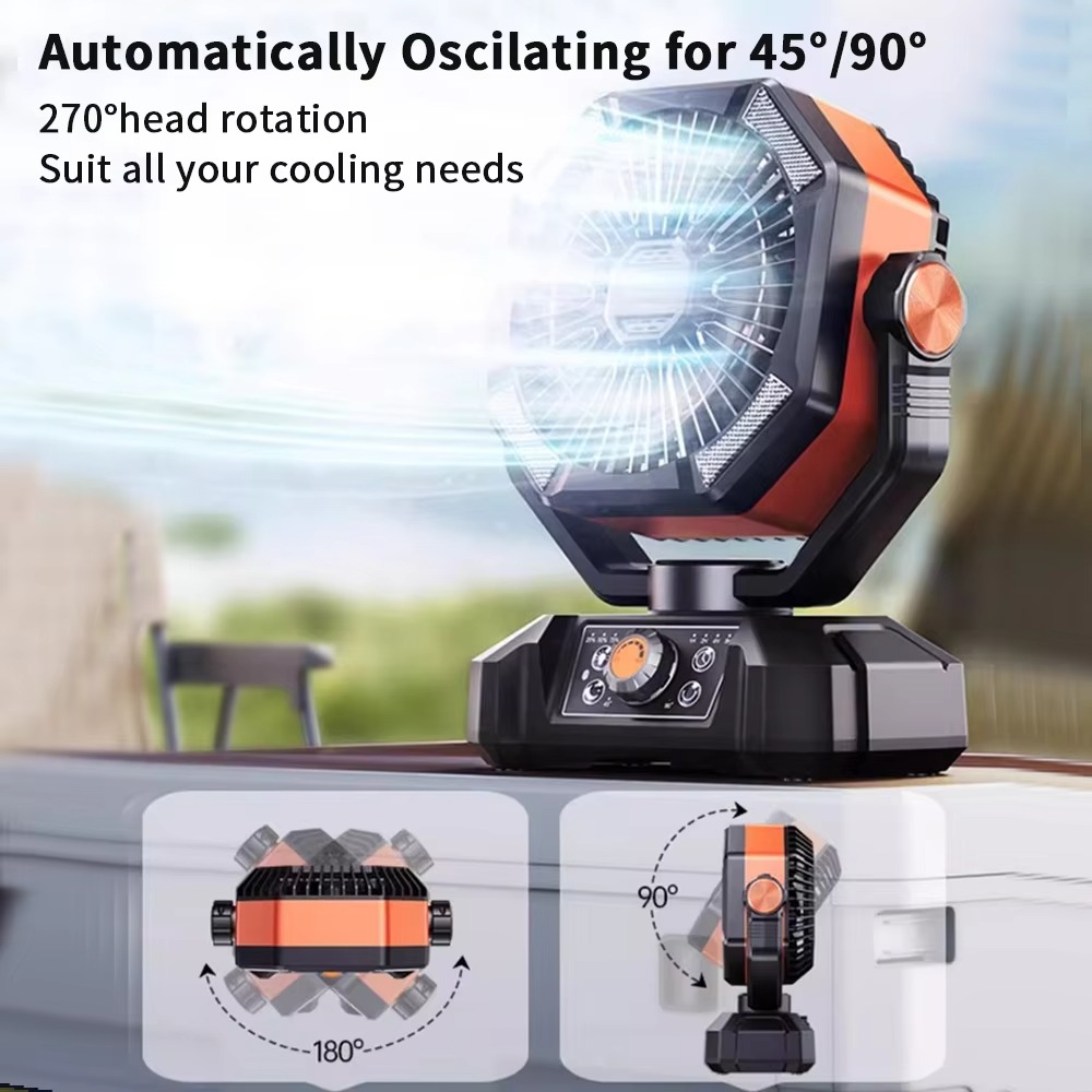 Kannettava Camping Tuuletin Innovatiivisella Turbotekniikalla 2