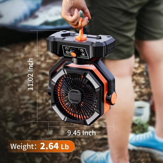 Kannettava Camping Tuuletin Innovatiivisella Turbotekniikalla 7