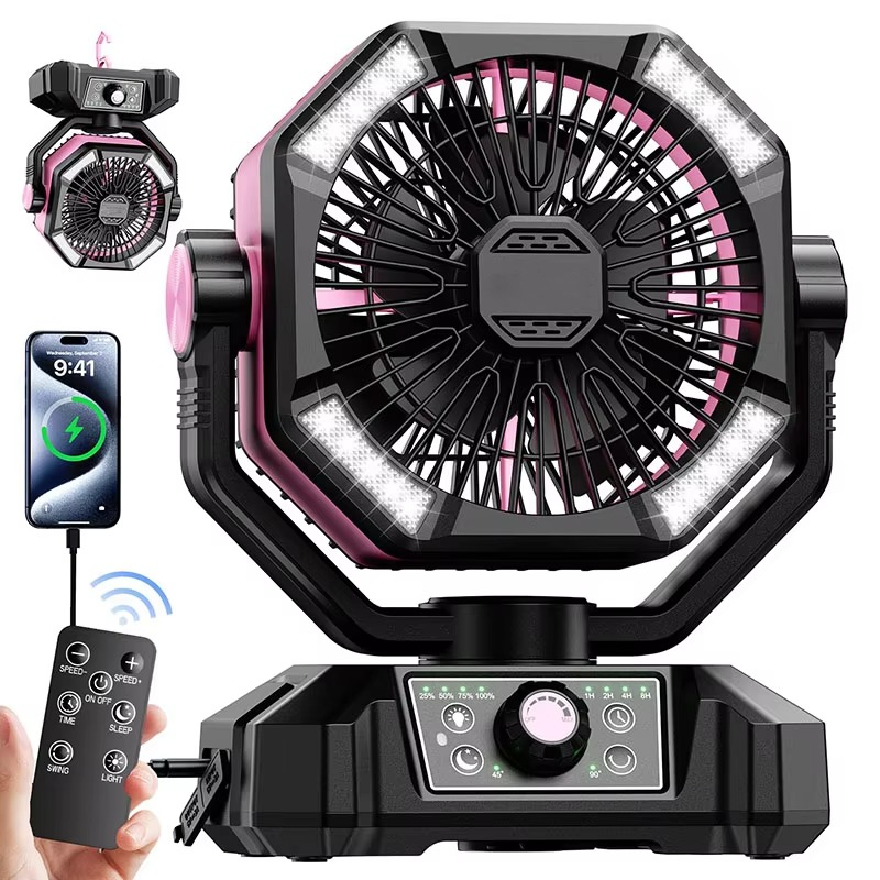 Kannettava Camping Tuuletin Innovatiivisella Turbotekniikalla 9