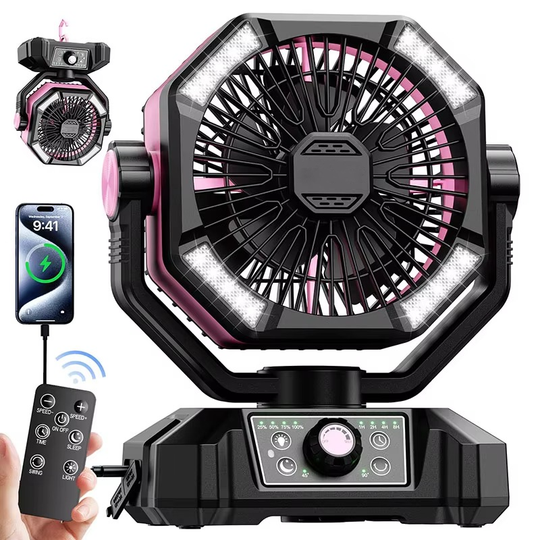 Kannettava Camping Tuuletin Innovatiivisella Turbotekniikalla 9