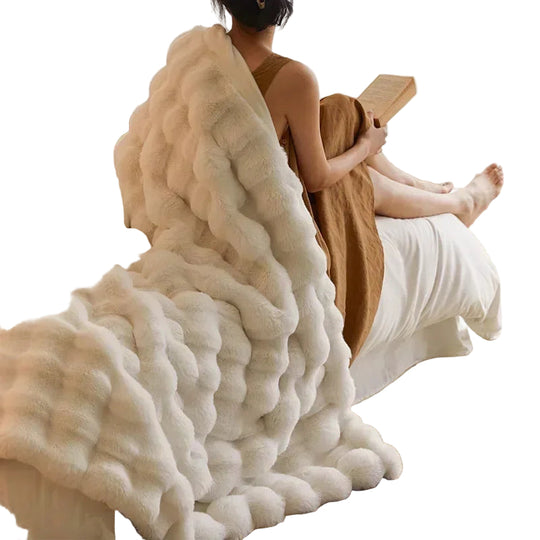 Kannettava Fluffy Tekoturkispeitto 0