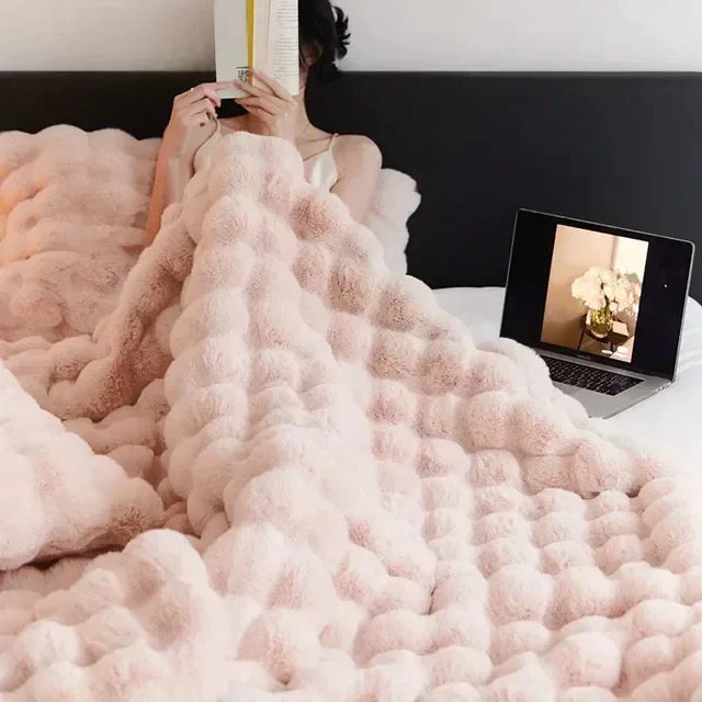 Kannettava Fluffy Tekoturkispeitto 5