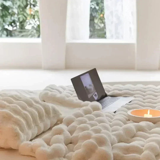 Kannettava Fluffy Tekoturkispeitto 7