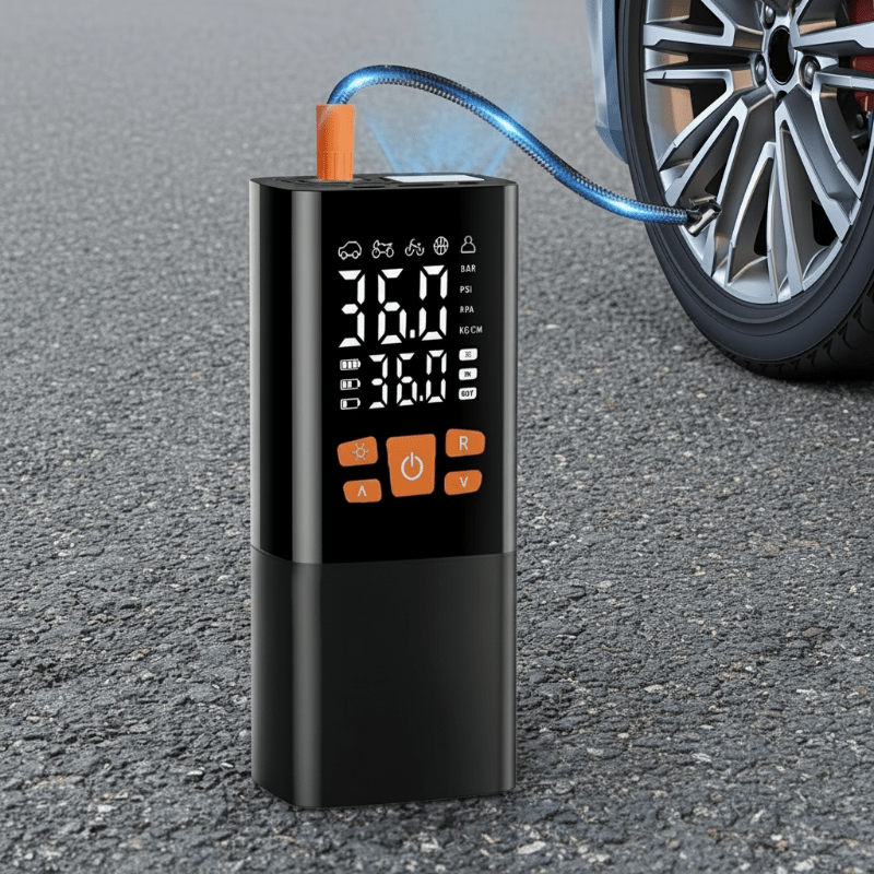Kannettava Ilmakompressori 180 PSI Digitaalisella Näytöllä 0
