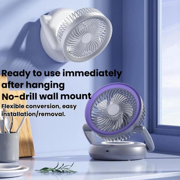 Kannettava Ilmankiertotuuletin LED-valolla 1