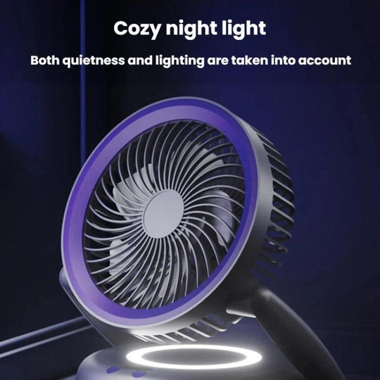 Kannettava Ilmankiertotuuletin LED-valolla 7