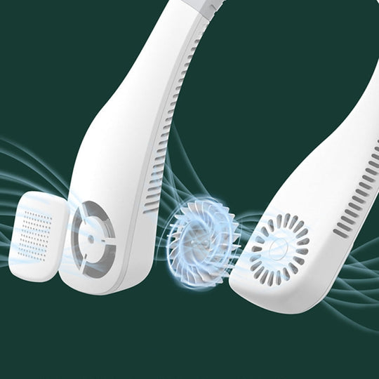 Kannettava Kaulatuuletin Hands-Free Design 360° Tuulettava Mukiava Viilennys 2