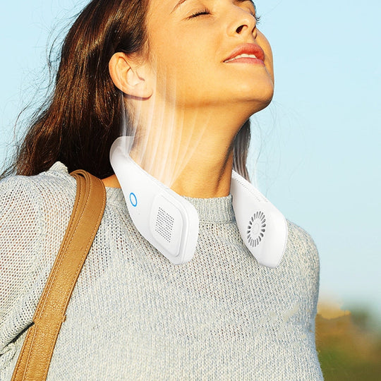 Kannettava Kaulatuuletin Hands-Free Design 360° Tuulettava Mukiava Viilennys 4